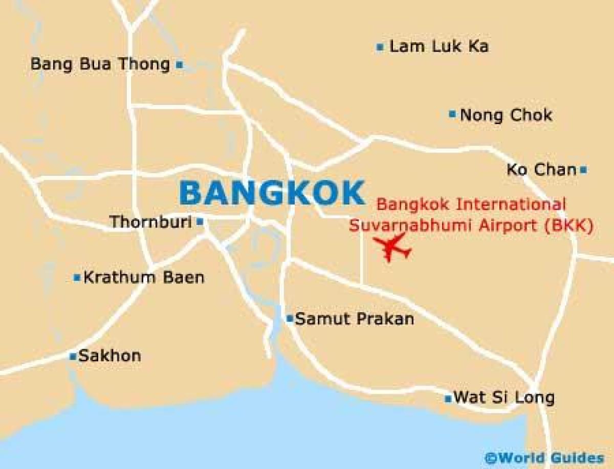 曼谷（Krung Thep）机场地图