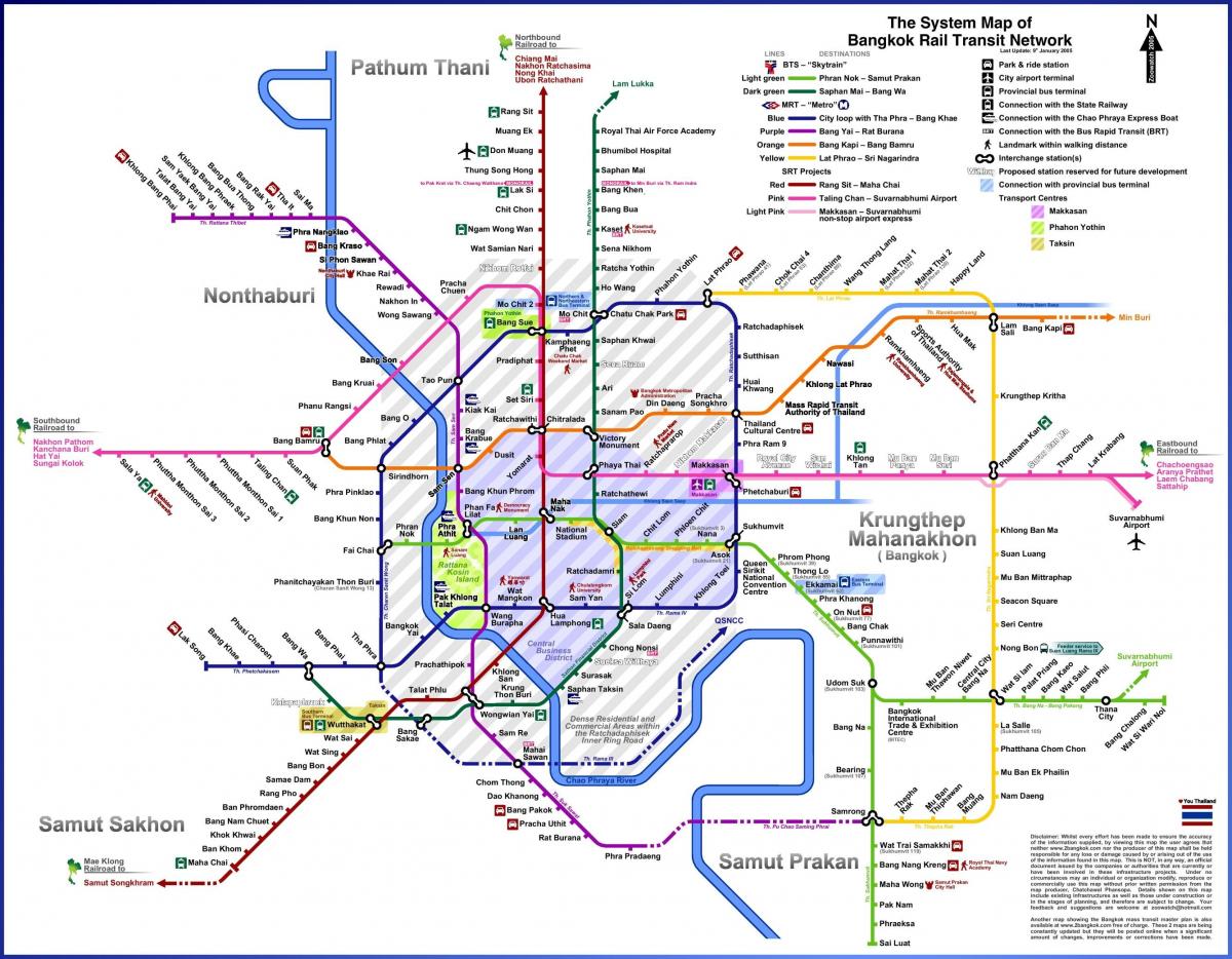 曼谷（Krung Thep）火车站地图